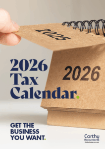 2026 Tax Calendar from Carthy Accountants in Stafford